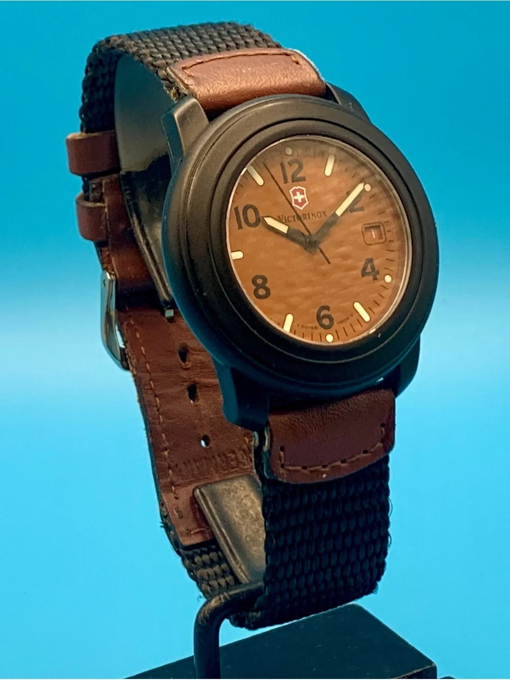 VICTORINOX YEOMAN Rare Men’s Vintage Swiss Wristwatch St Steel Works New Battery
